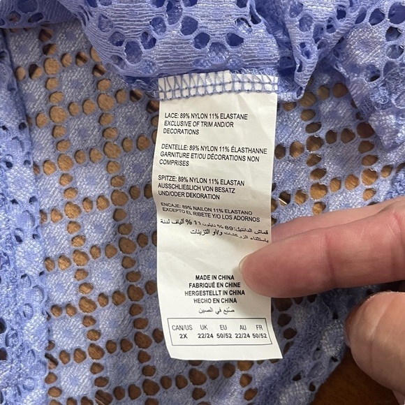 EUC Déesse lace lingerie, sexy, lavender, size 2XLarge - Picture 9 of 10